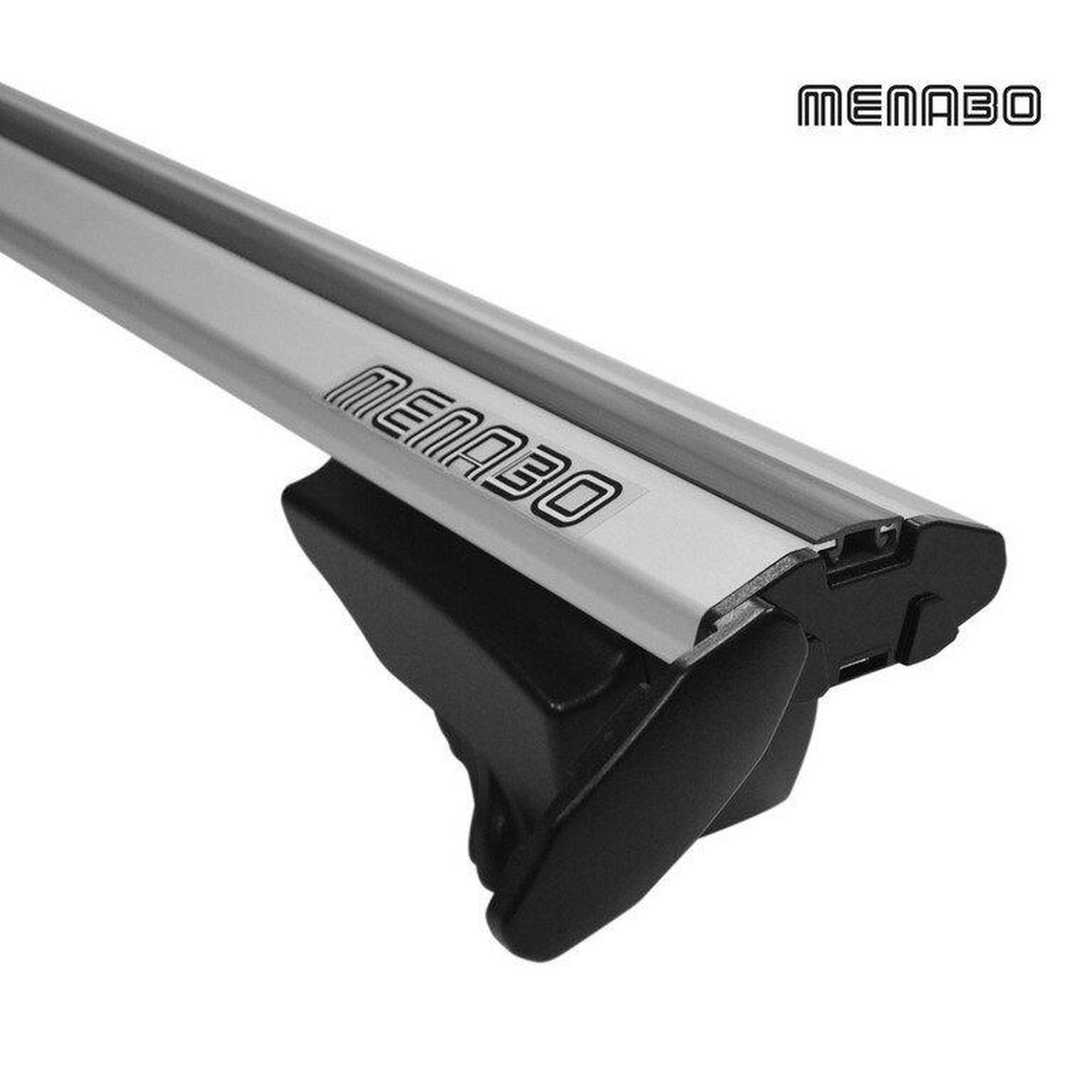 Příčníky na integrované hagusy 135 cm LINCE Silver, MENABO