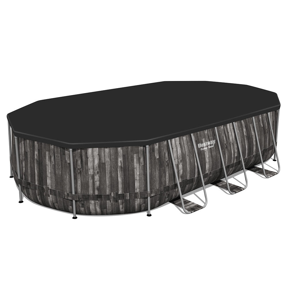 Bestway Power Steel Frame Pool Komplett- Set 610 x 366 x 122 cm 2/7