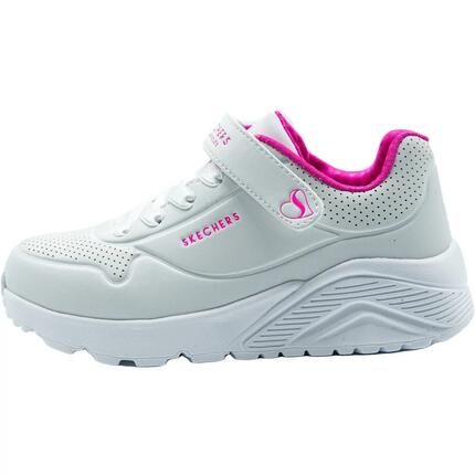 Chaussures Skechers Uno Lite Enfant Blanc/Rose