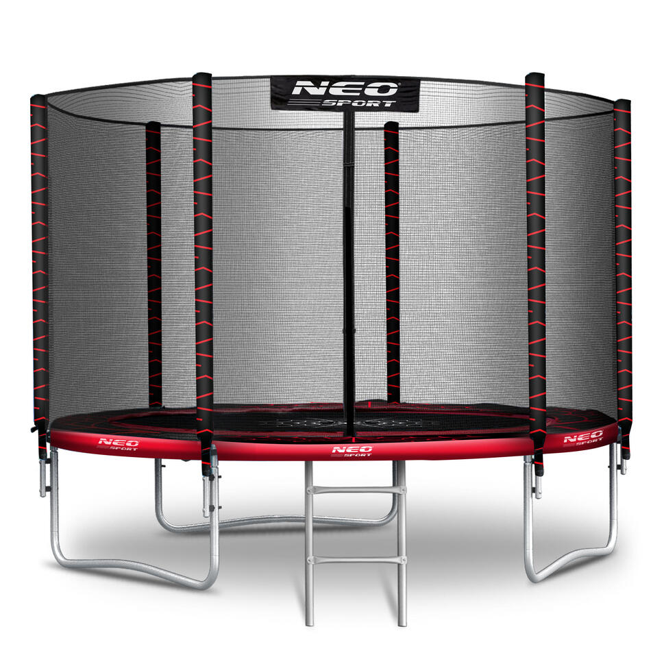 Trampolina ogrodowa z siatką zewnętrzną Neo-Sport 252cm 8ft