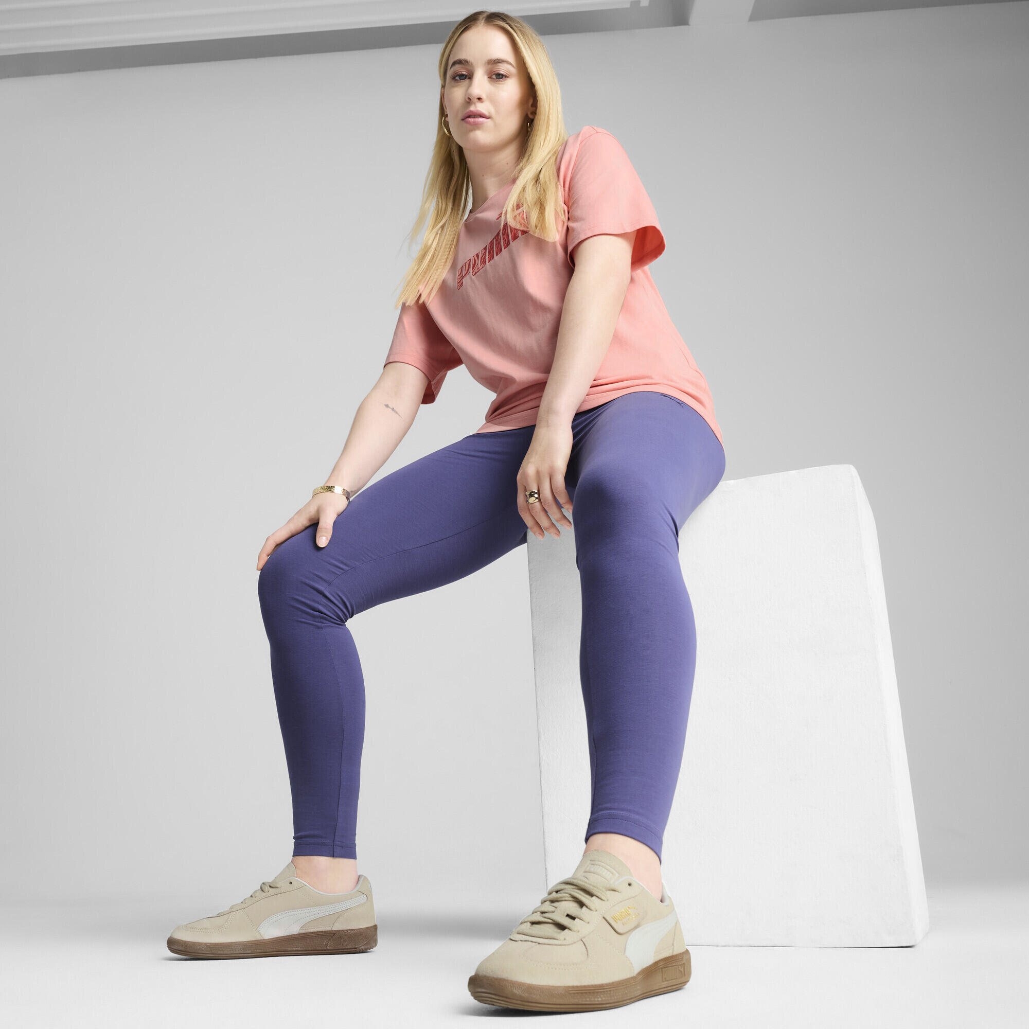 HER Hochgeschnittene Leggings Damen PUMA Blue Crystal 4/7