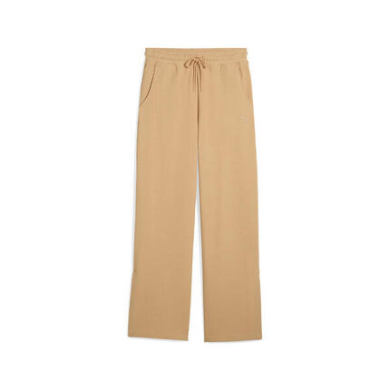 Pantalon droit à taille haute HER Comfort Femme PUMA Warm Beige Brown