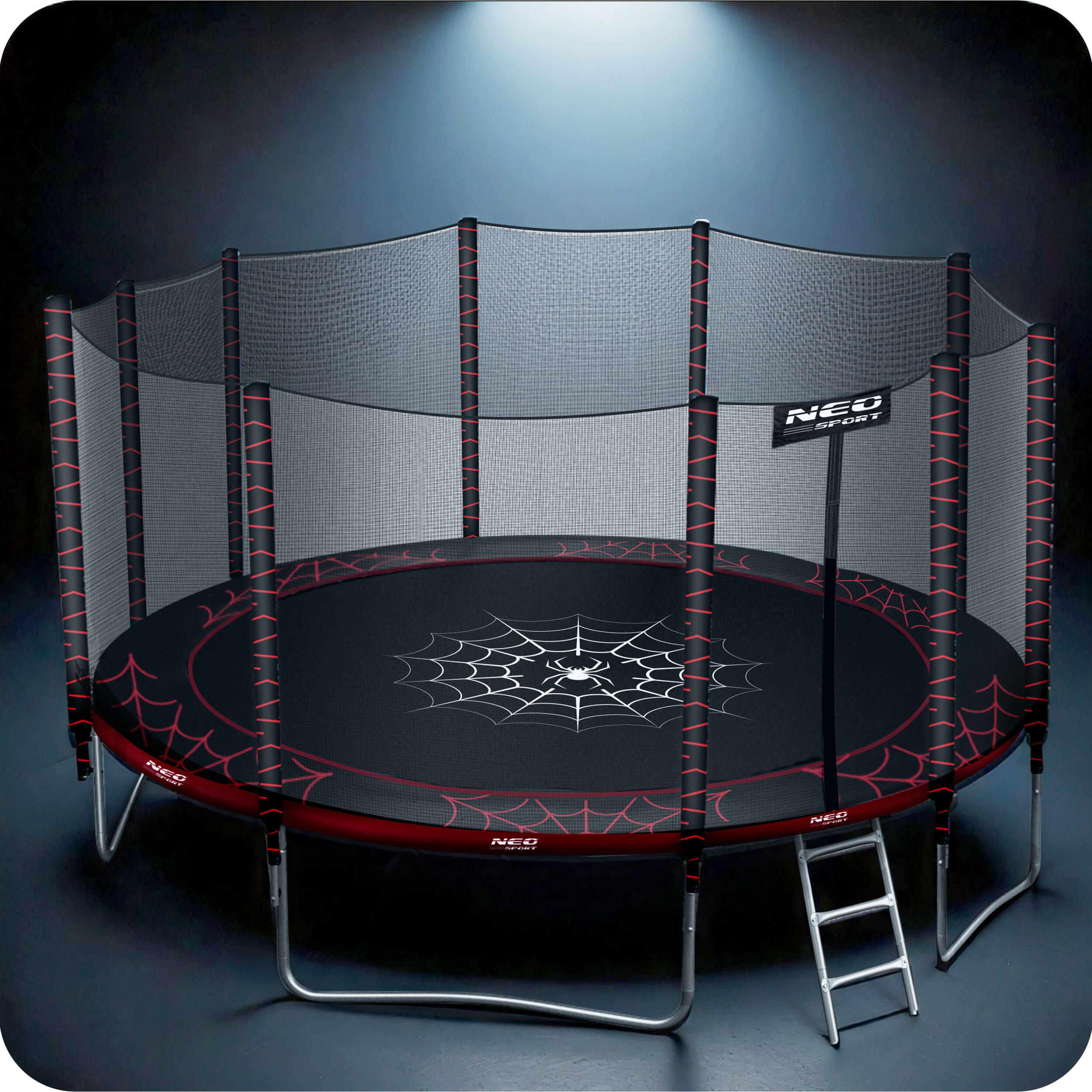 Trampolina ogrodowa z siatką zewnętrzną Neo-Sport 465cm 15ft 4/7