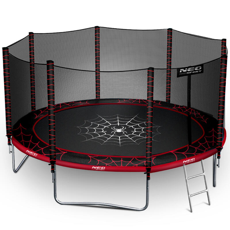 Trampolina ogrodowa z siatką zewnętrzną Neo-Sport 374cm 12ft