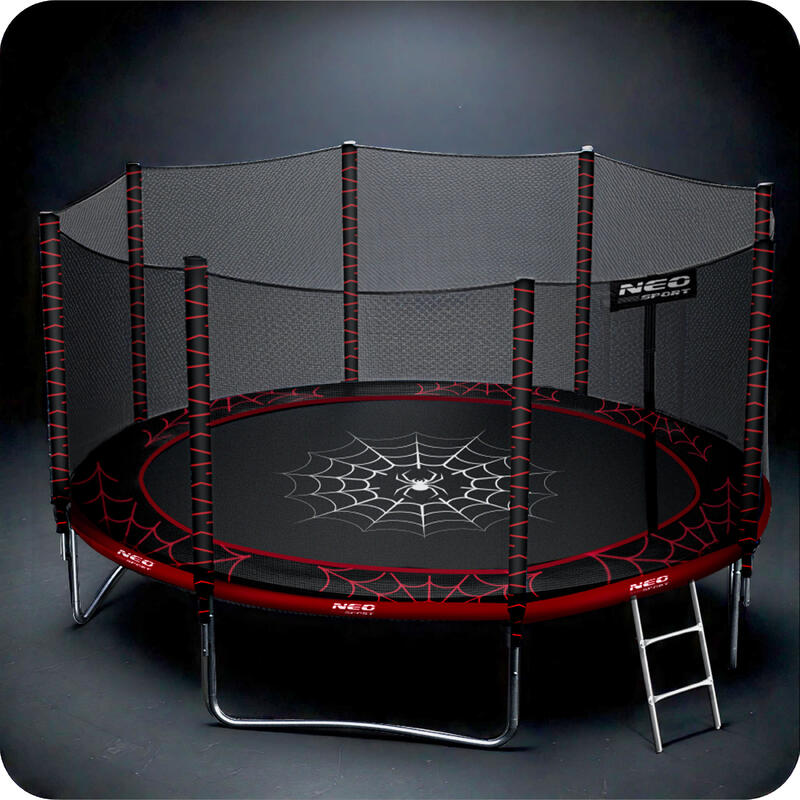 Trampolina ogrodowa z siatką zewnętrzną Neo-Sport 374cm 12ft
