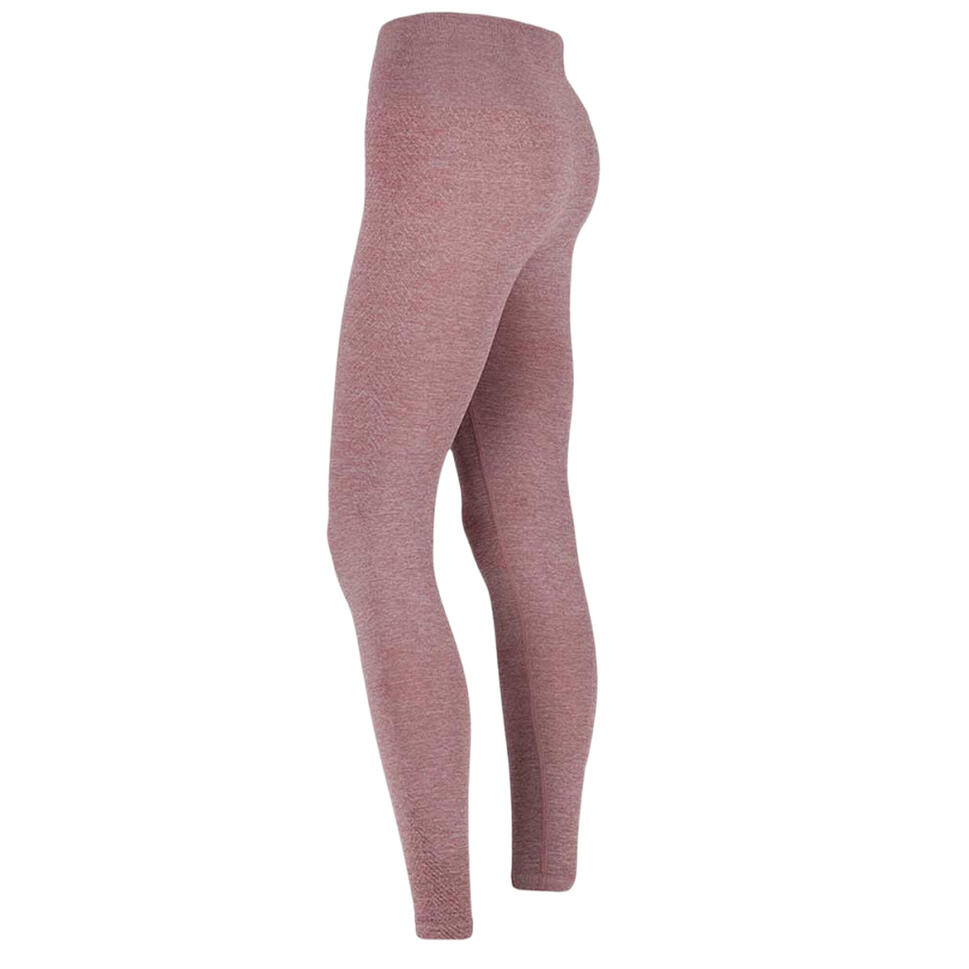 Damskie legginsy sportowe z wysokim stanem, spodnie fitness, różowy melanż