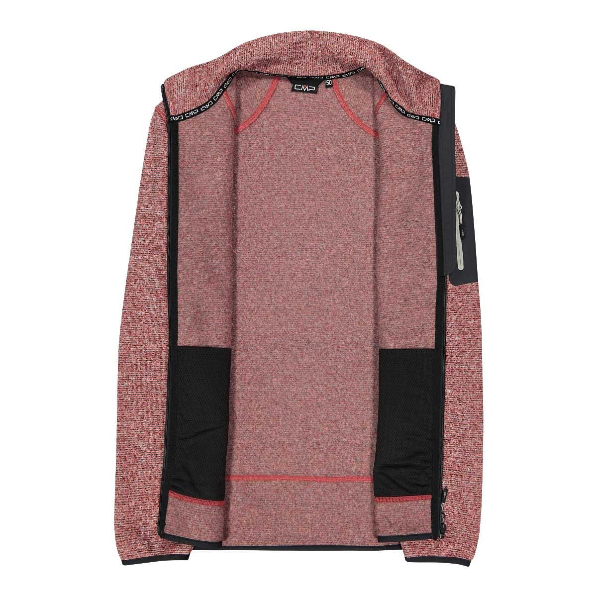 CMP Man Fleece Jacket - Ferrari/Antracite 3/4