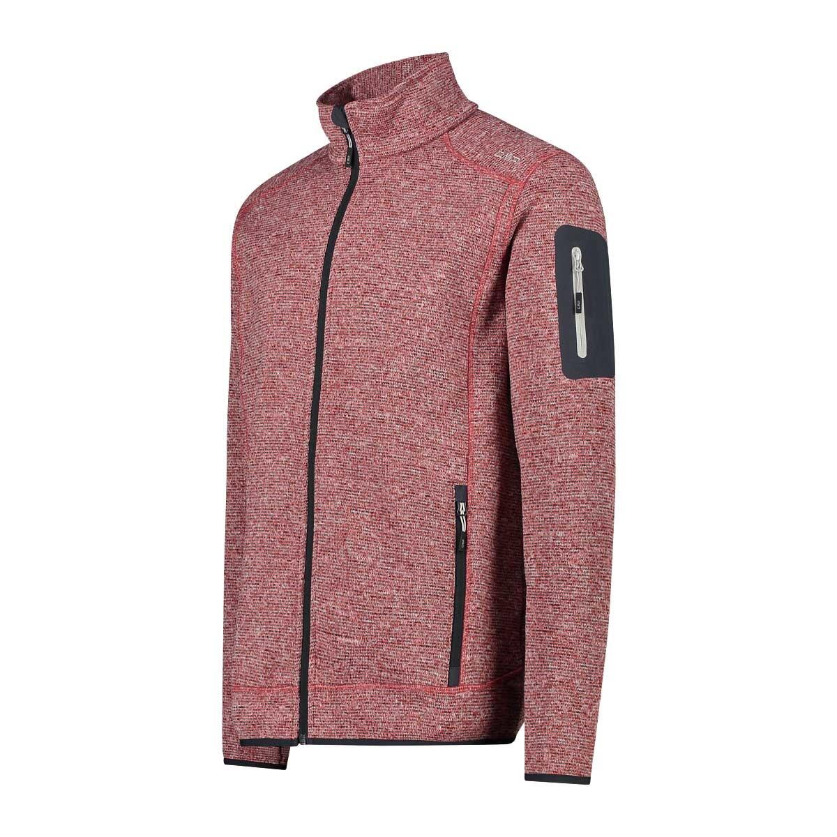 CMP Man Fleece Jacket - Ferrari/Antracite 2/4