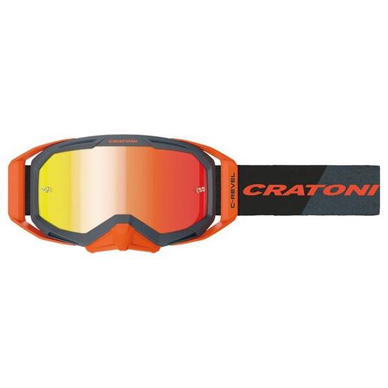 Cratoni MTB Brille C-Revel Pro anthra/orange, Glas amber, rot verspieg