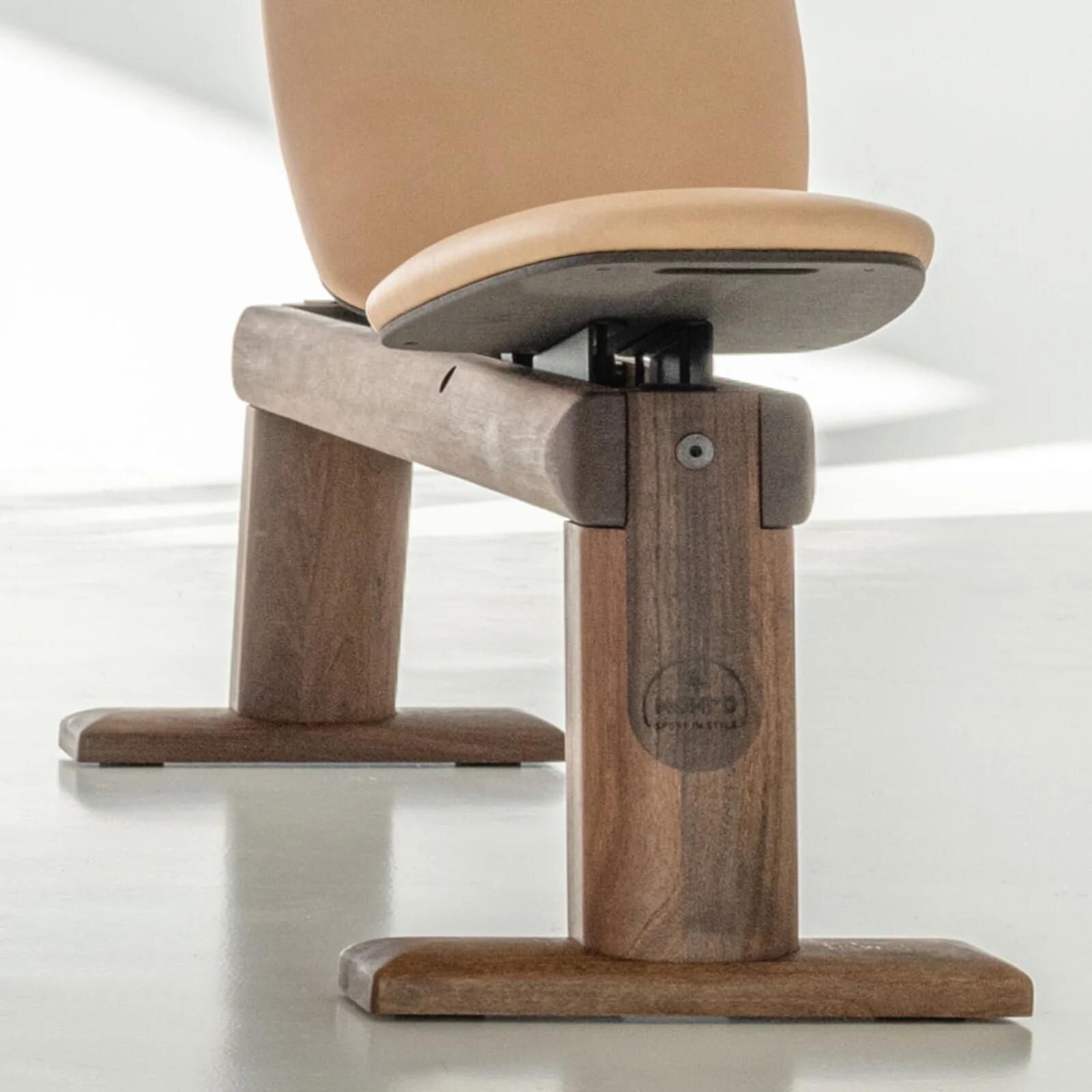 NOHRD Weight Bench Walnoot Natural - Verstelbare halterbank - Notenhout 4/10