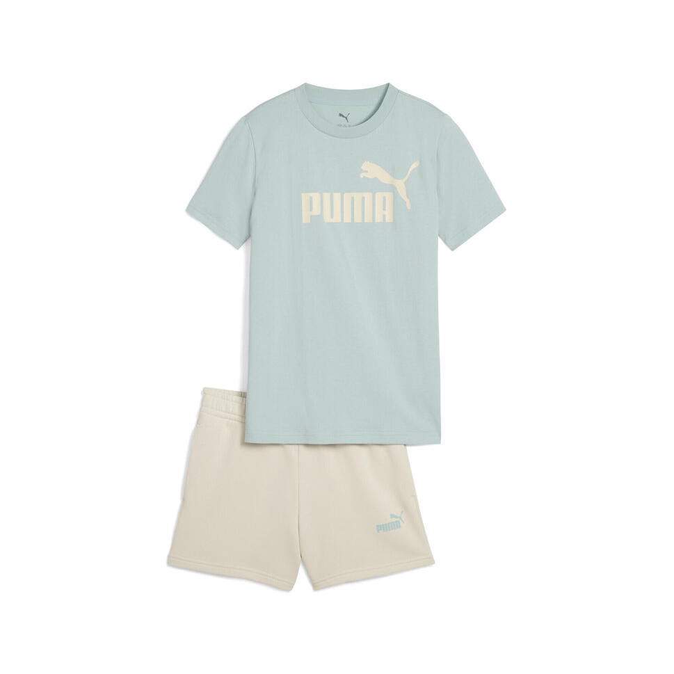 Młodzieżowy zestaw Essentials z koszulką i szortami z logo No.1 PUMA