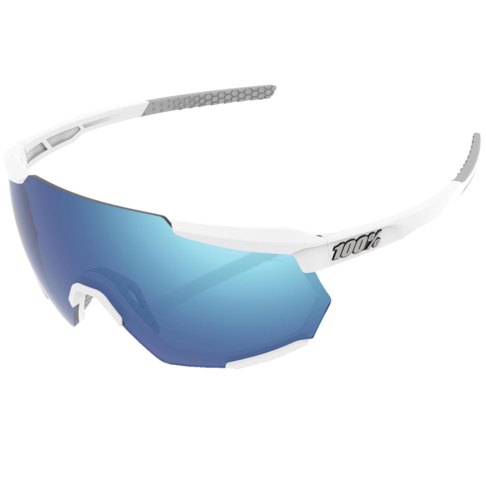 100% - Racetrap - Hiper Multilayer Mirror Lens - Blanc Mat - Lunettes De Soleil - Blanc - Taille Unique - Decathlon