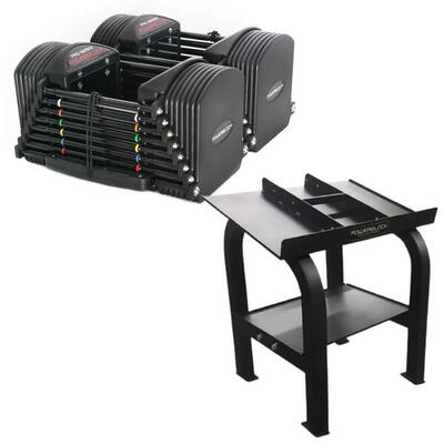 Verstelbare dumbbells 2 tot 22.5 kg powerblock pro 50 commercial pbcom50