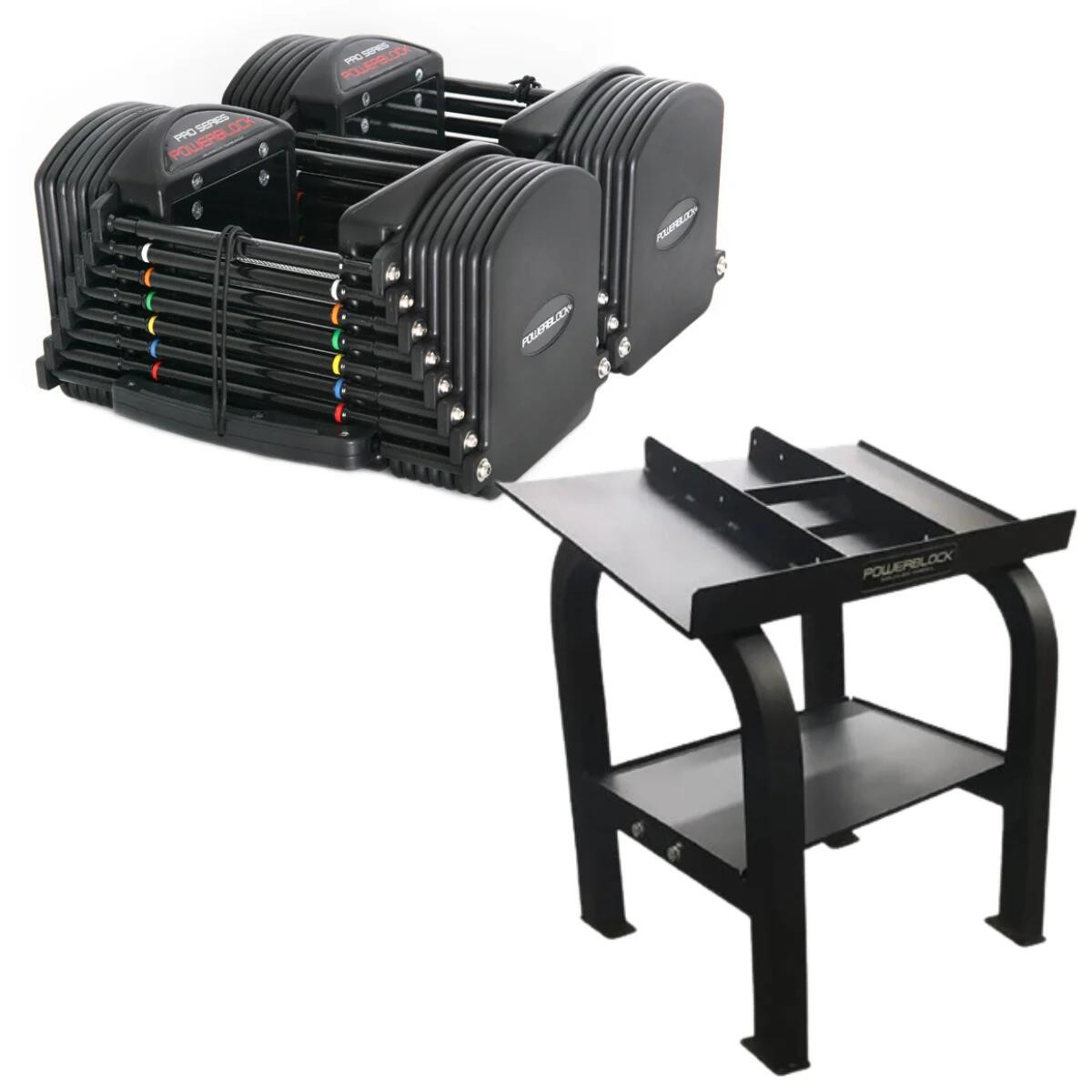 Powerblock - Haltères Réglables 2 À 22,5 Kg Powerblock Pro 50 Commercial Pbcom50 - Kit Haltères - Noir - 23 Kg - Decathlon