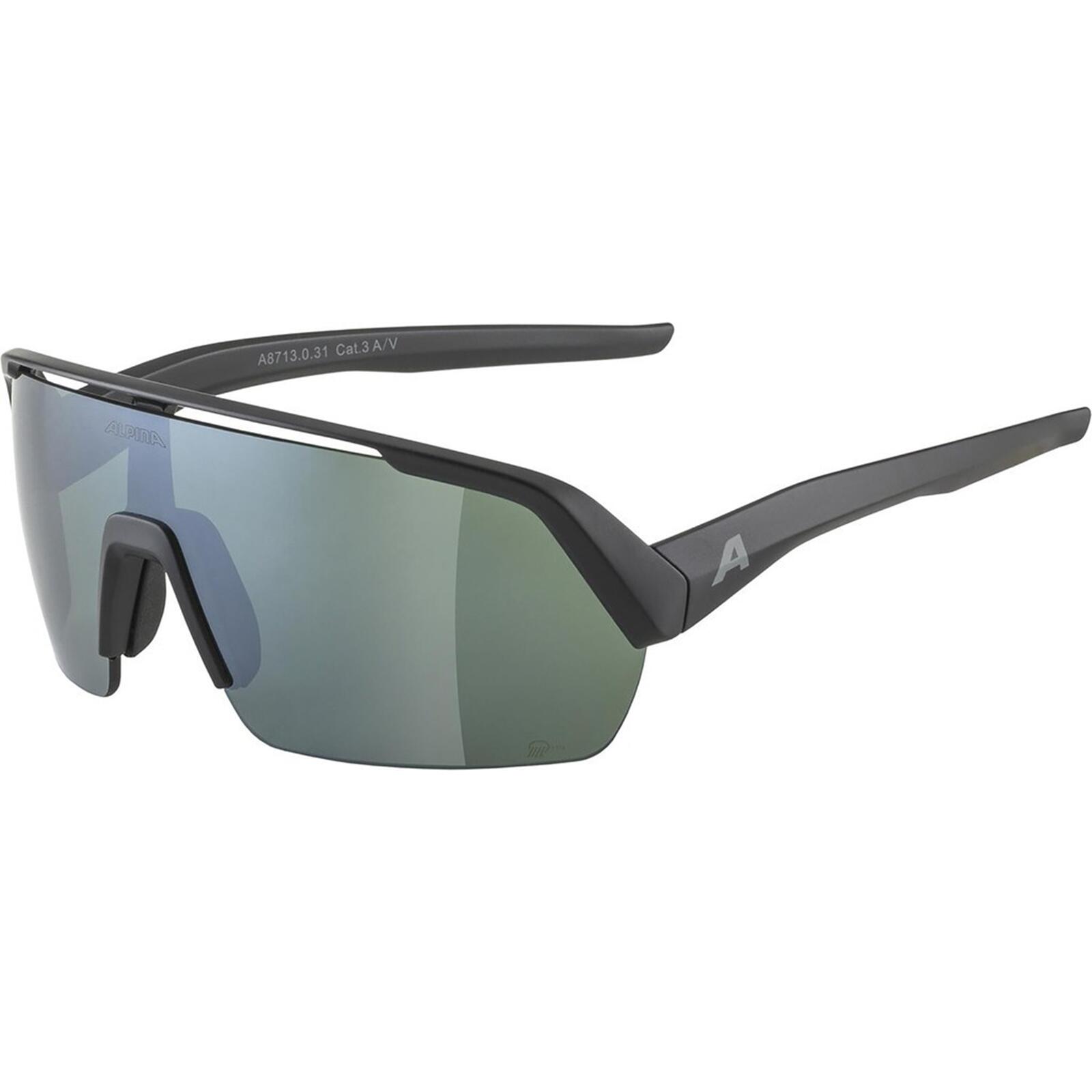 ALPINA Alpina Sportbrille Turbo HR Q-Lite schwarz matt, Glas silber, versp., Kat.3