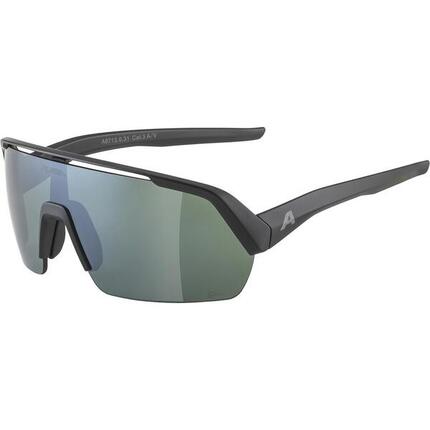 Alpina Sportbrille Turbo HR Q-Lite schwarz matt, Glas silber, versp., Kat.3