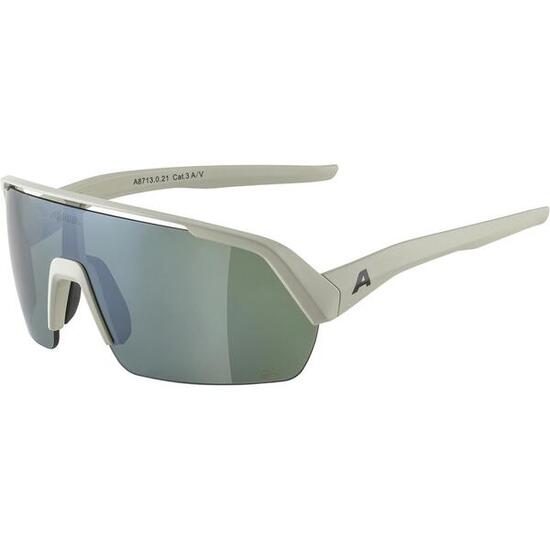Alpina Sportbrille Turbo HR Q-Lite cool grau matt, Glas silber,versp.,Kat.3