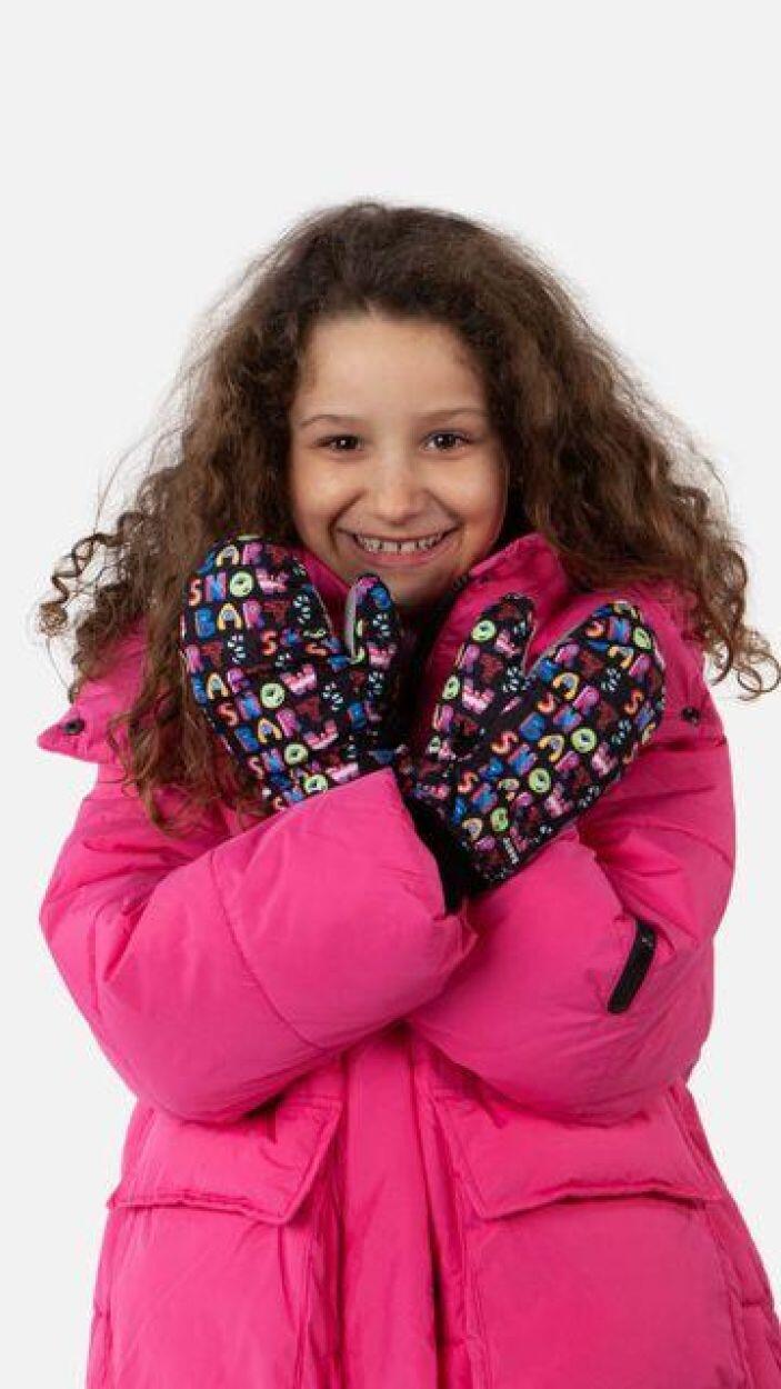 Guantes Barts Nylon Mitones Niños estampado negro Niña 3/3