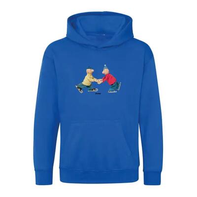 Hooded sweater buurman & buurman kobalt schaatsen