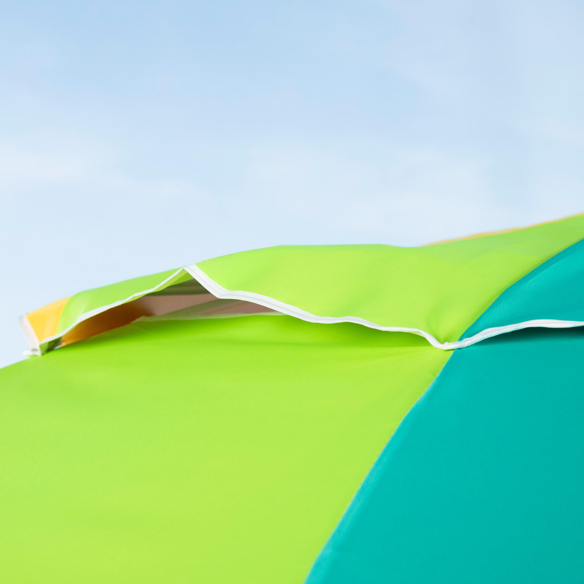 Aktive Parapluie de plage coupe-vent 8 mâts 240 cm multicolore avec ventilation 6/7