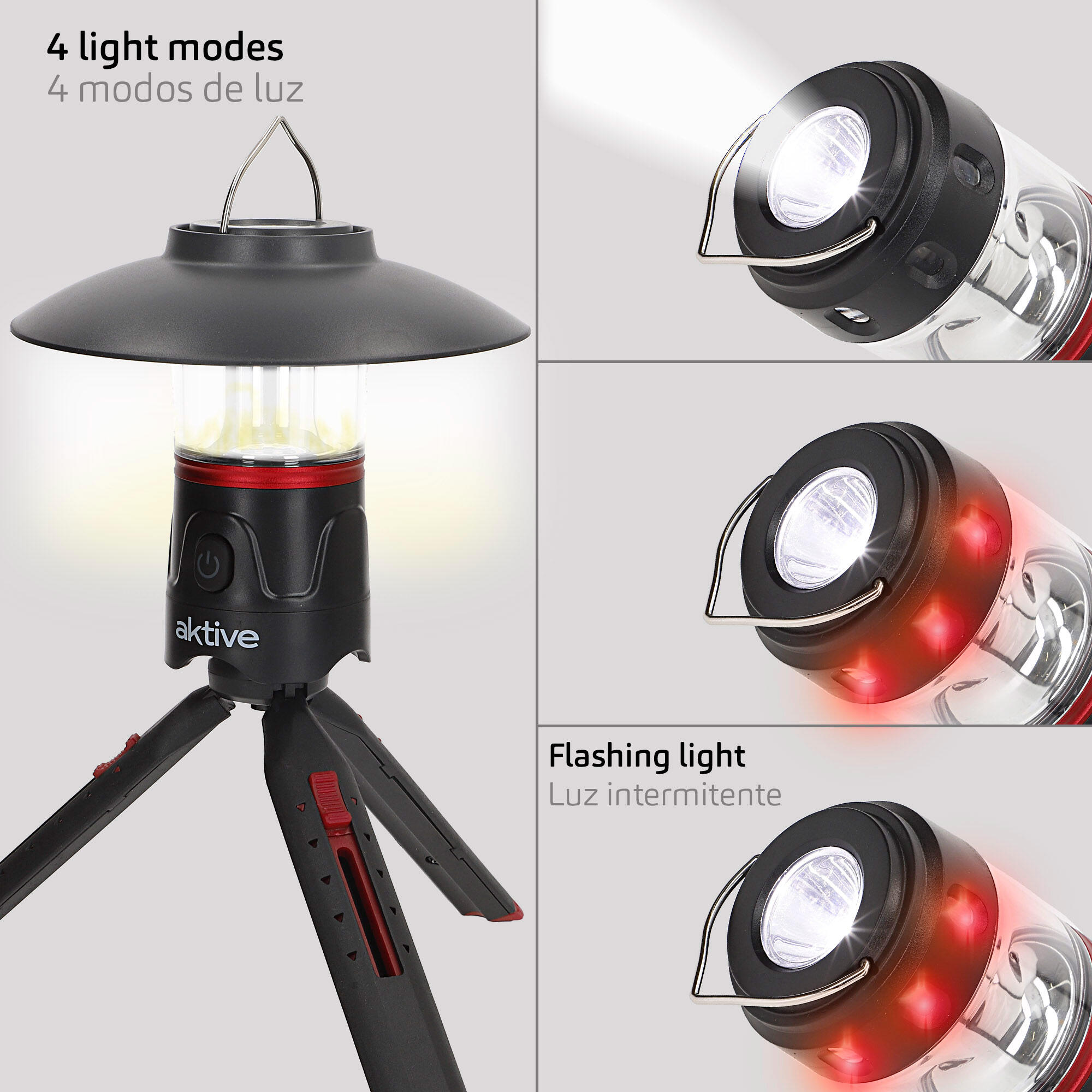 Aktive trépied Torche LED 3 en 1 avec USB et powerbank 220 lumens 2/7
