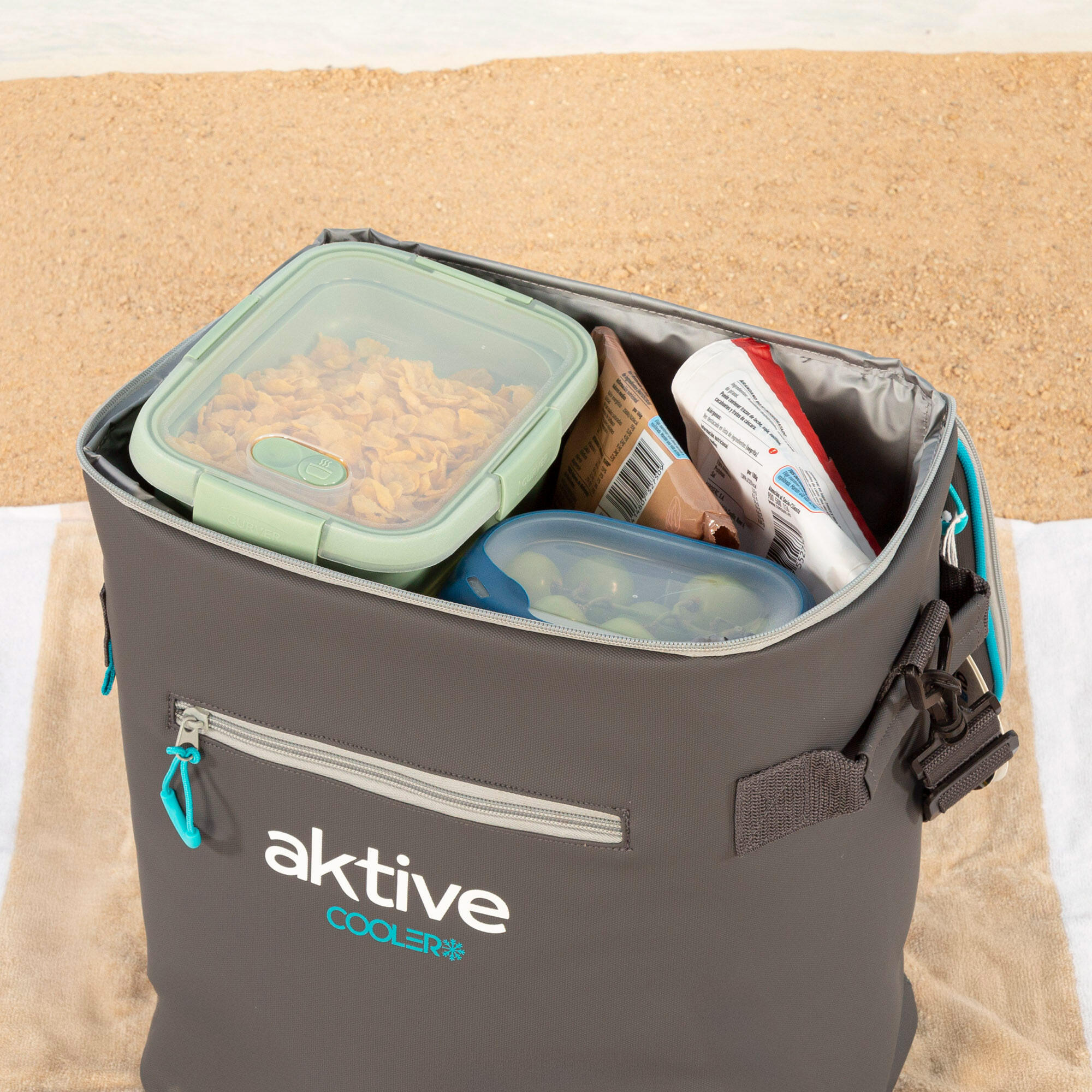 Aktive Geladeira macia de 23 litros (30x22x35 cm) com isolamento 3/7