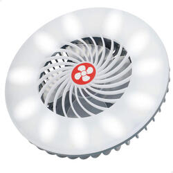 Aktive Lampe LED multi-usages avec ventilateur rechargeable et base magnétique