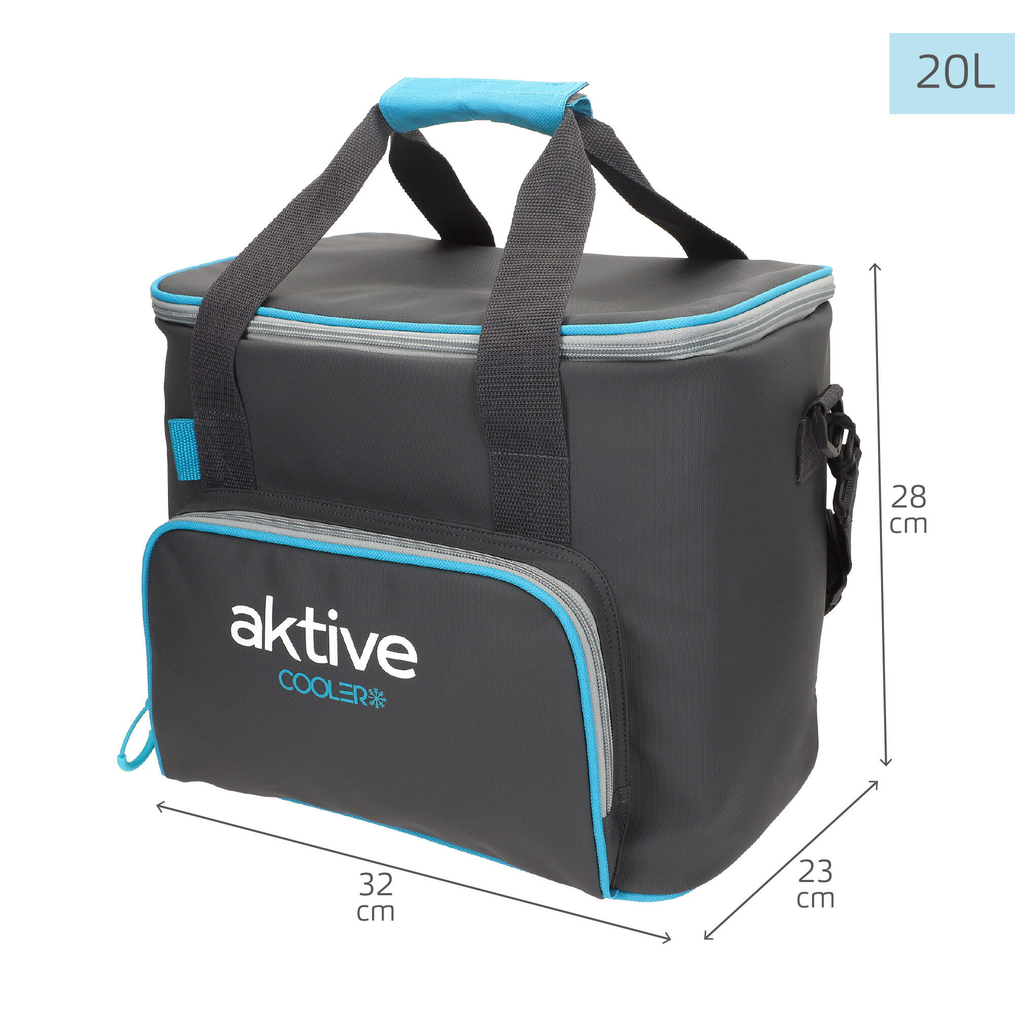 Aktive Borsa termica morbida ad alte prestazioni da 20 litri (32x23x28 cm) 4/7