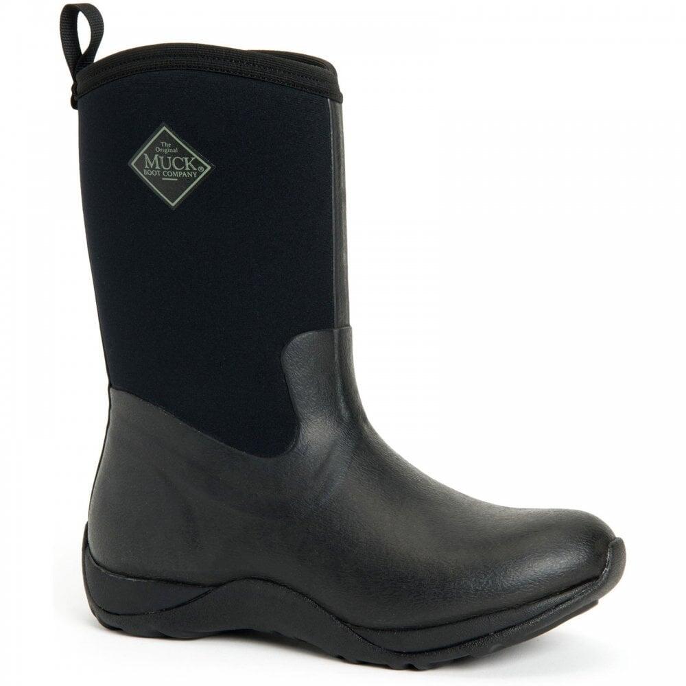 Arctic Weekend Textile/Weather Wellingtons BLACK 6/7