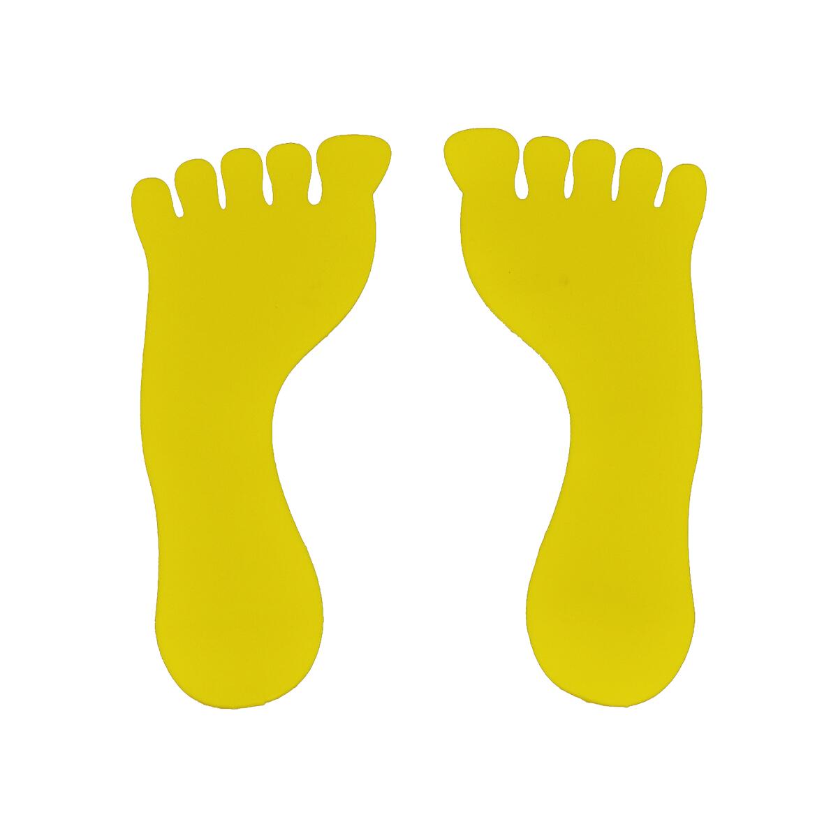 EMPREINTE PIED jaune Sea 1/3