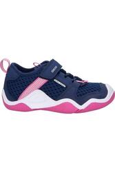 Baskets Geox Modèle J Wader Girl A Couleur Bleu