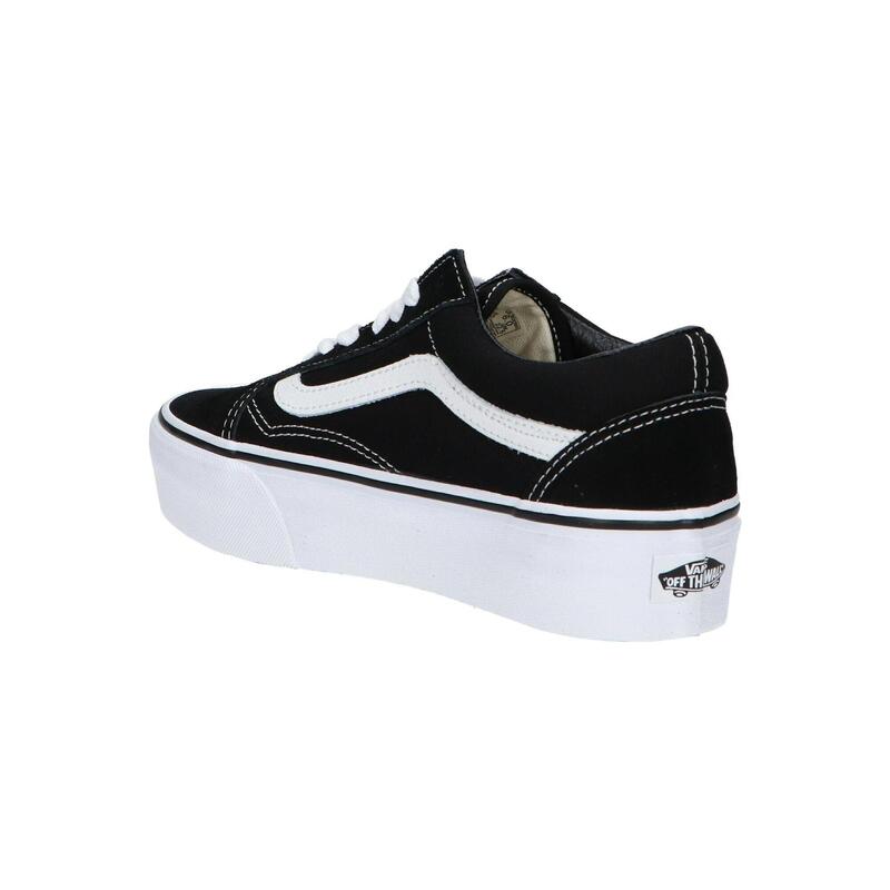 Adidași Vans Old Skool Platform negru alb