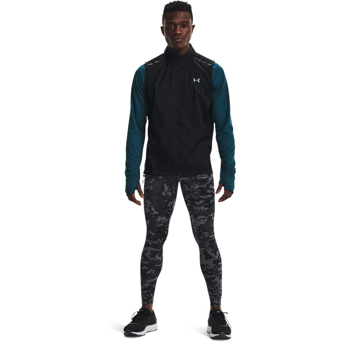 Gilet Under Armour UA OutRun the Storm, Noir, Hommes 3/5