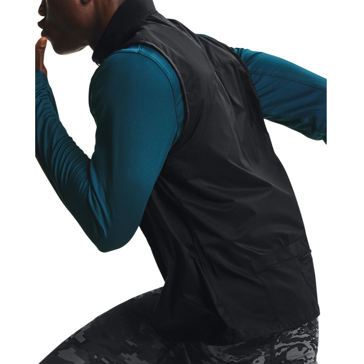 Gilet Under Armour UA OutRun the Storm, Noir, Hommes 4/5