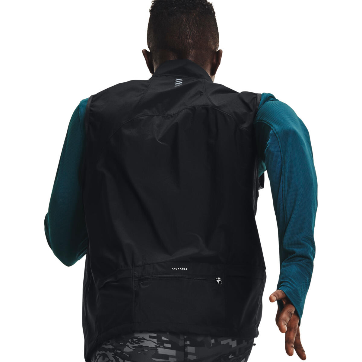 Gilet Under Armour UA OutRun the Storm, Noir, Hommes 5/5