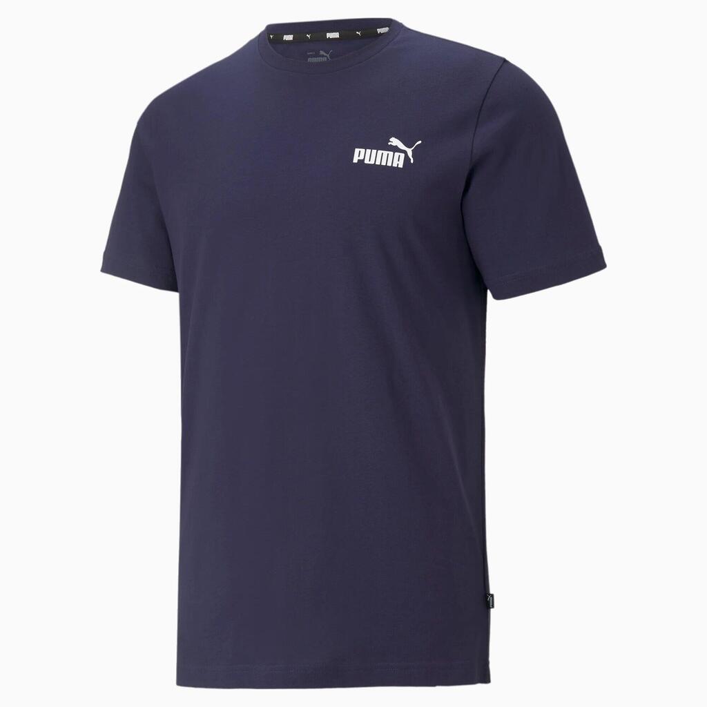 PUMA Mens Essentials Small Logo T-Shirt Tee Top - Peacoat
