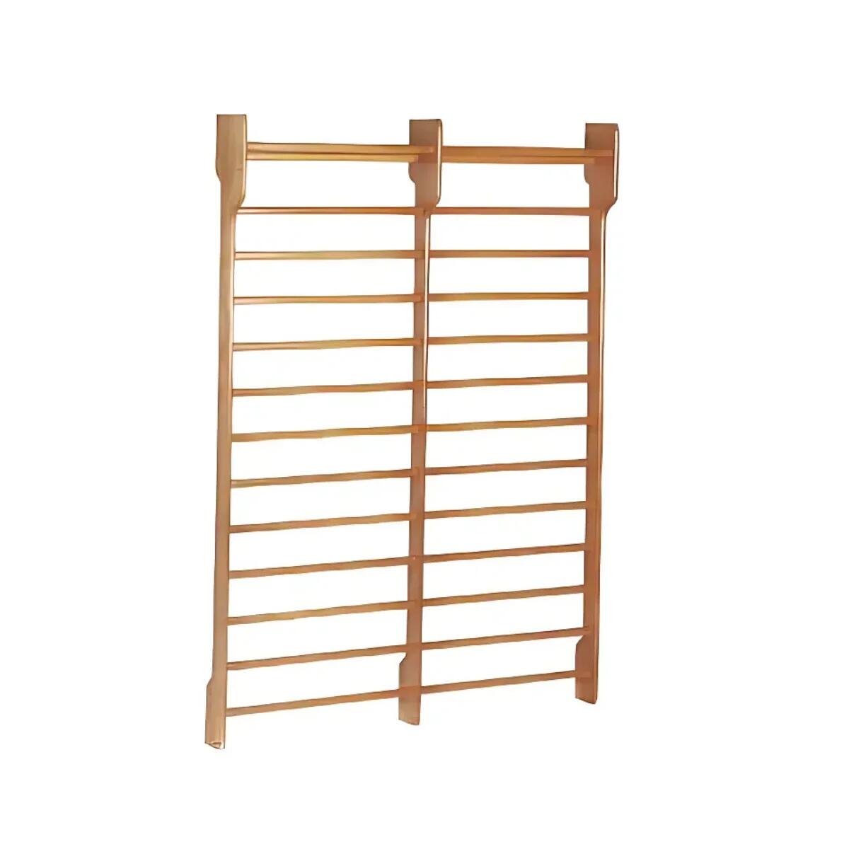 Dual Wallbar - Doppelwandregal | Sportgestell - 180 x 250 cm - 14 Stufen - Buche 2/2