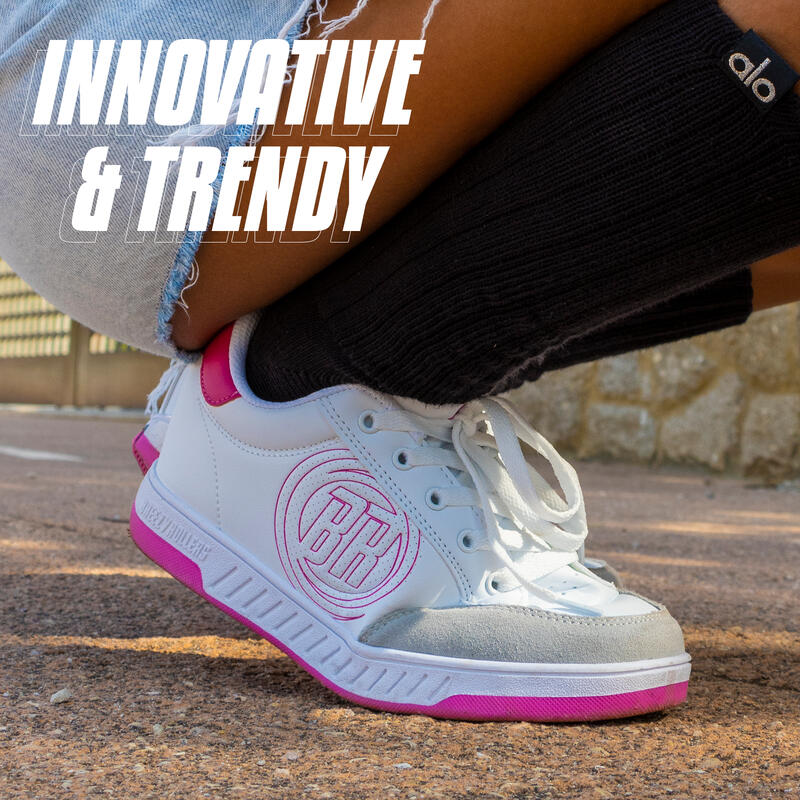 Chaussures à Roulettes BREEZY ROLLERS 2241811 filles blanc/rose