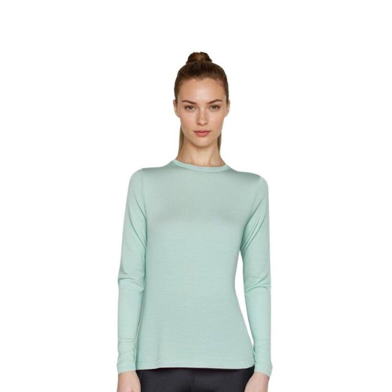 T-shirt femme 100% laine de mérinos manches longues - Bjork 210