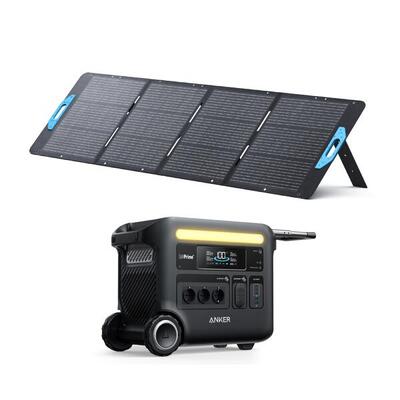 Kit Powerstation Anker SOLIX F2600 mit Solarpanel 200 W (0% MwSt)