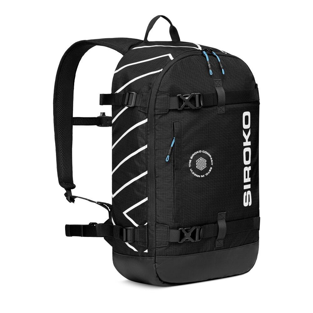 Mochila compacta de 18l para desportos de inverno homem e mulher cove preto