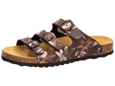 Pantolette Damen Schnallen LICO Bioline Leave