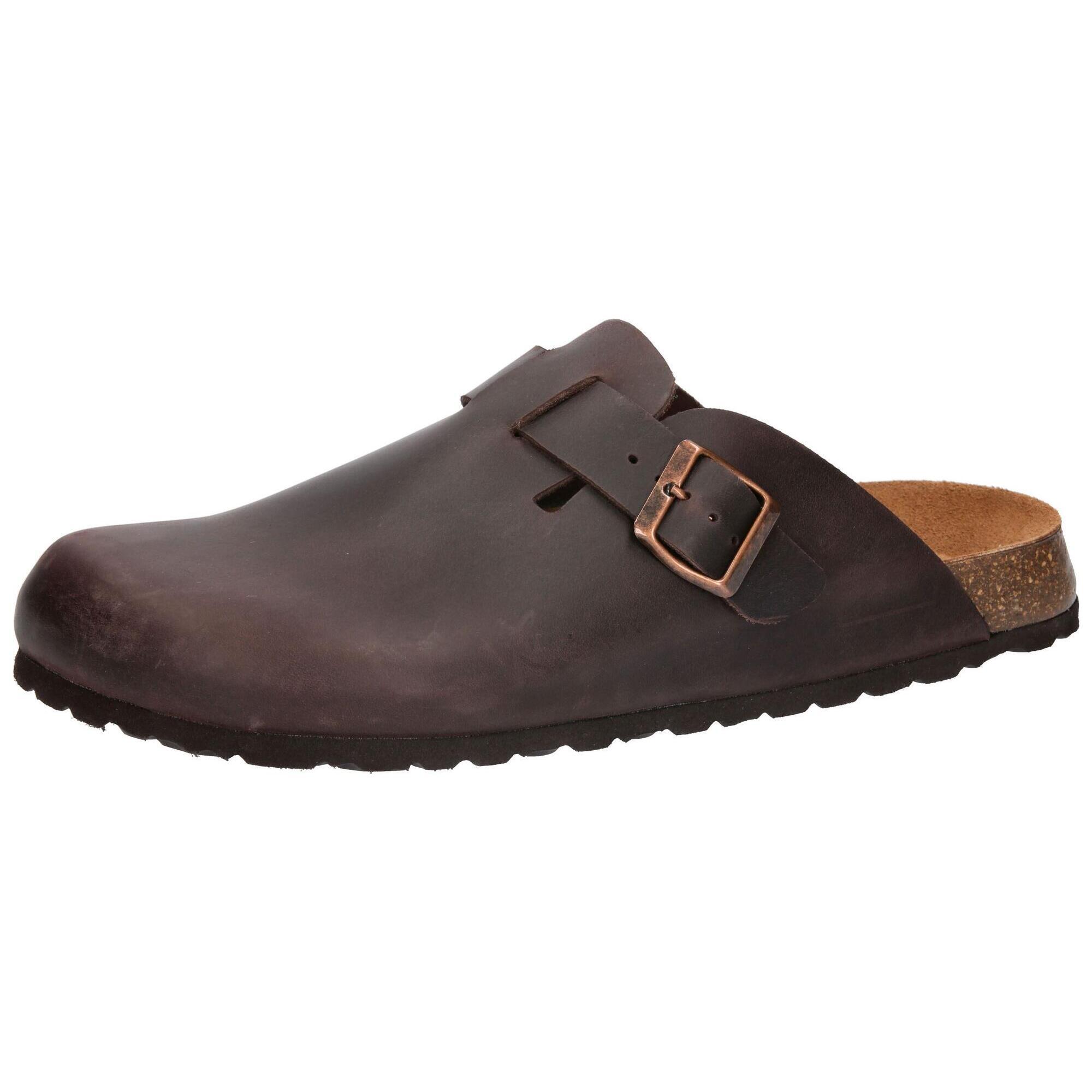Lico - Mule Boucles Hommes Lico Bioline Clog Leather - Sandales - Marron - 47 - Decathlon