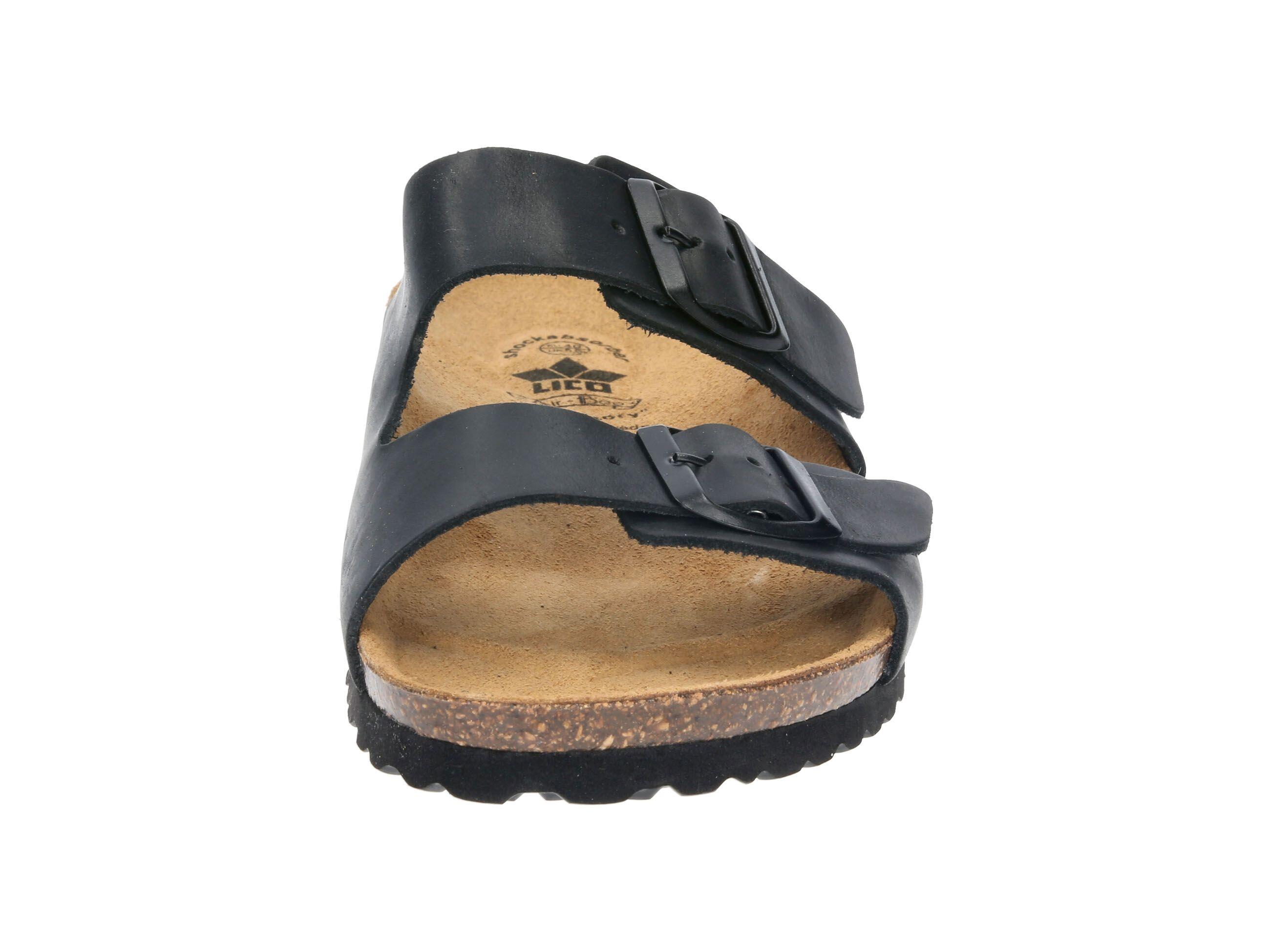 Pantolette Herren Schnallen LICO Bioline Jenrik 3/6