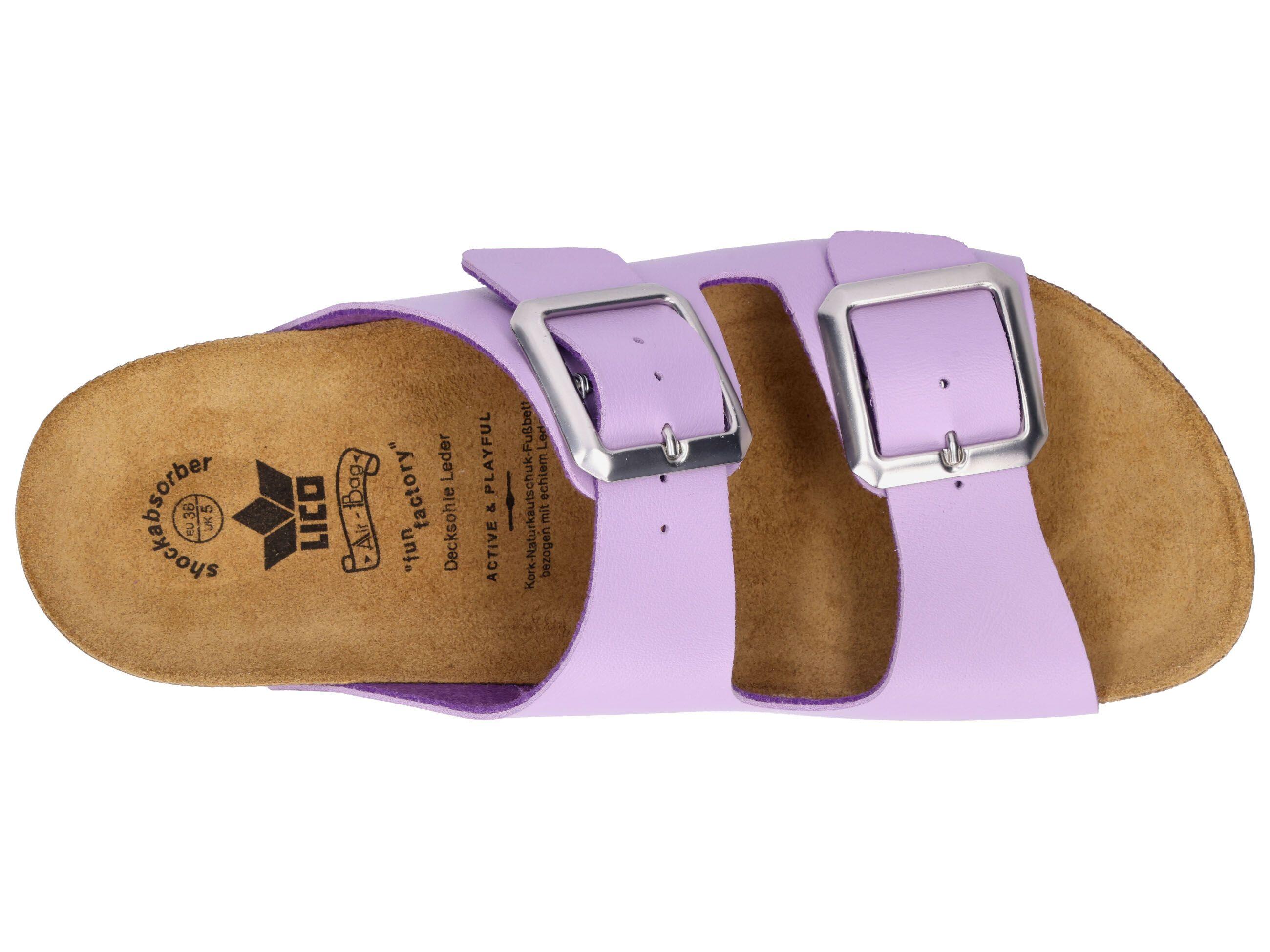 Pantolette Damen Schnallen LICO Bioline Lady Style 5/6