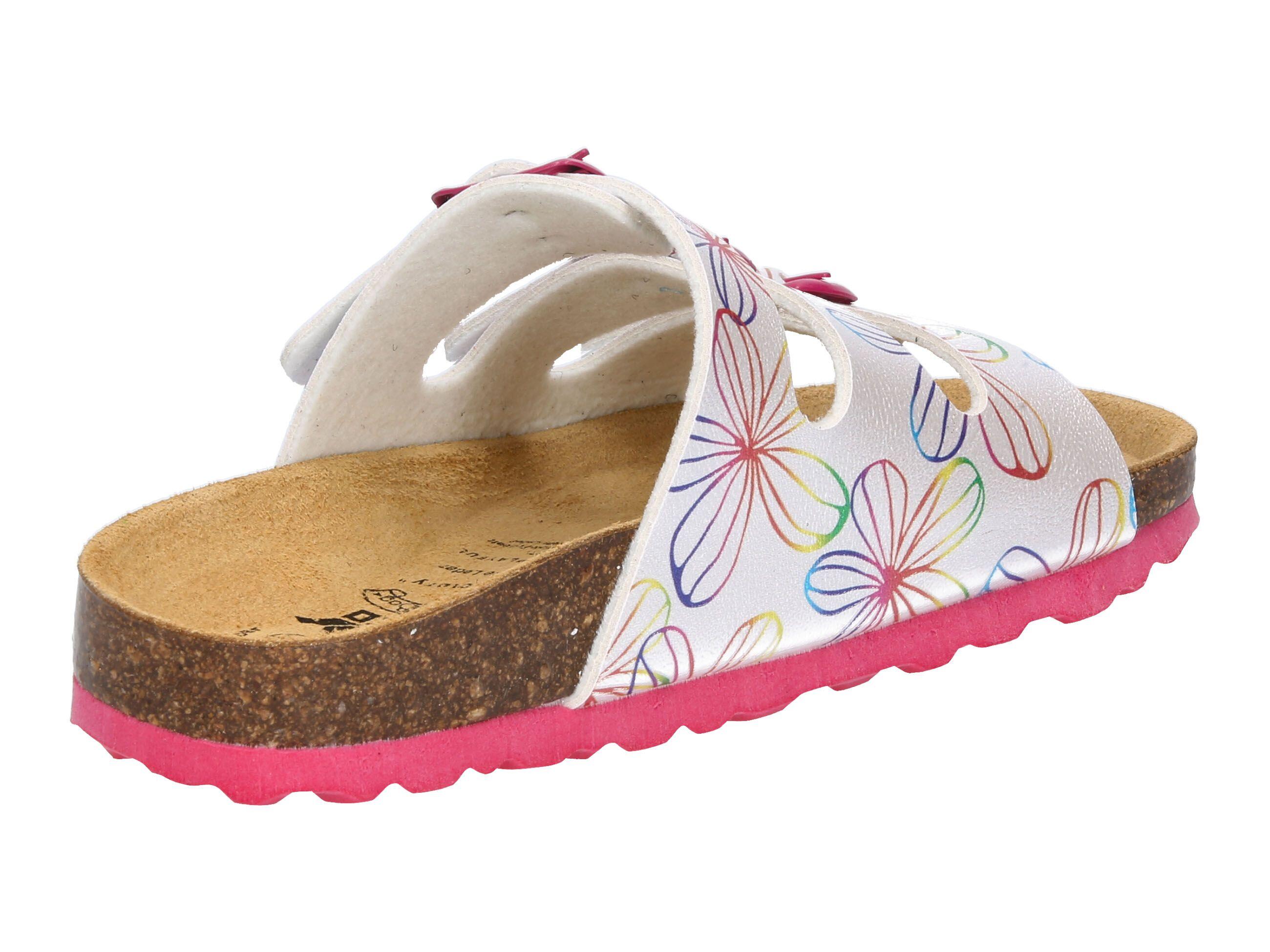 Pantolette Mädchen Schnallen LICO Bioline Flower Kids 4/6