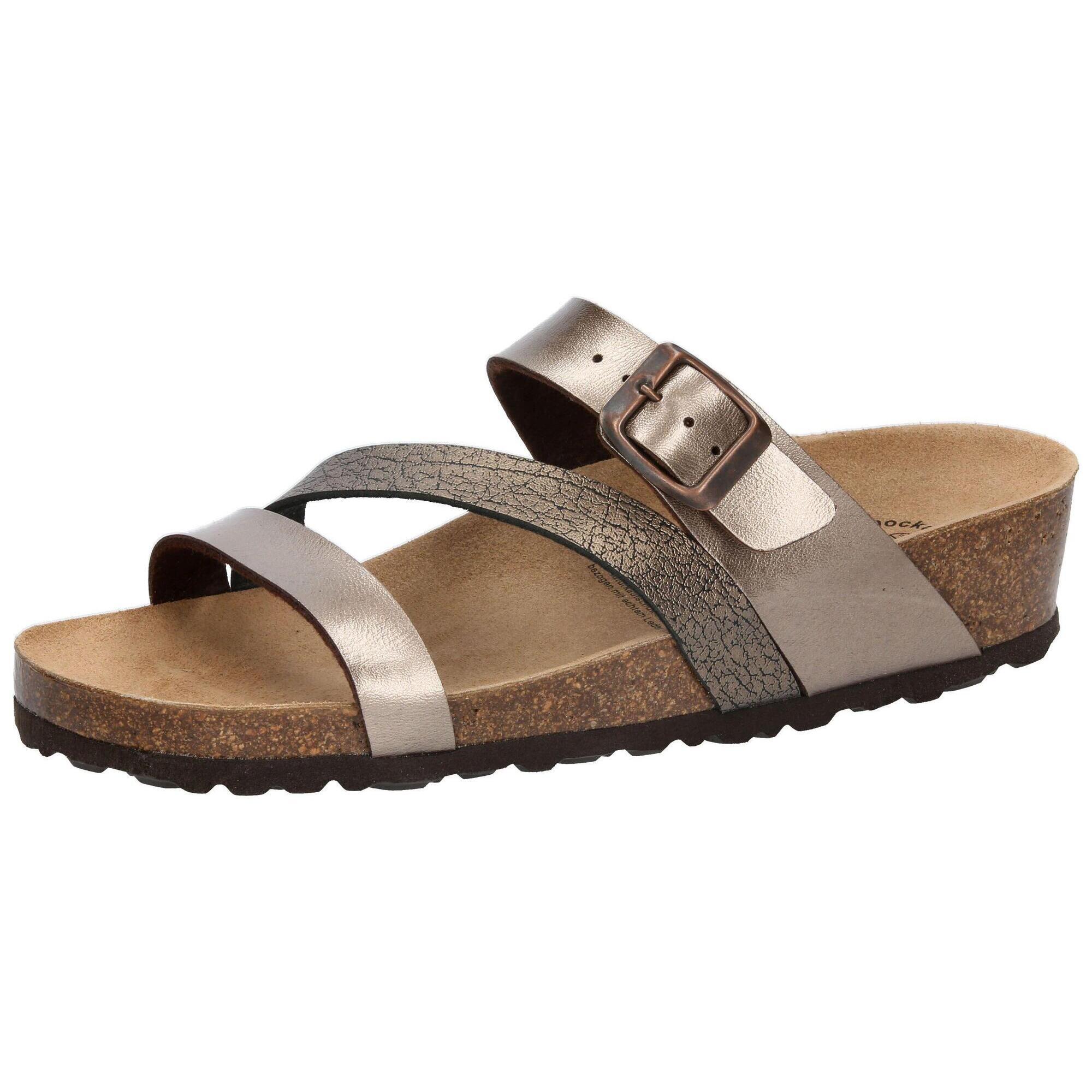 Lico - Mule Boucles Femmes Lico Natural Glitter - Sandales - Marron - 40 - Decathlon
