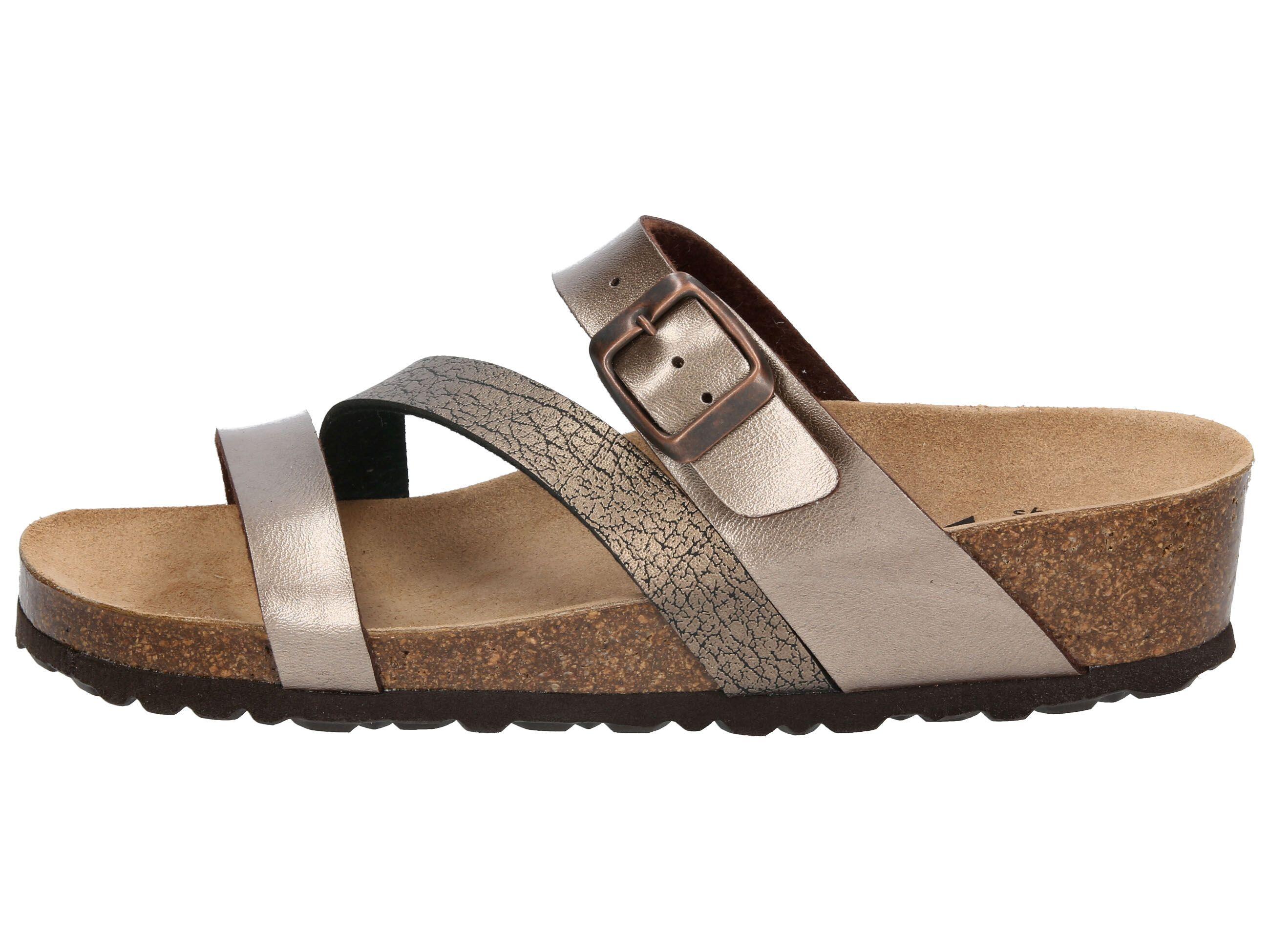 Pantolette Damen Schnallen LICO Natural Glitter 2/6