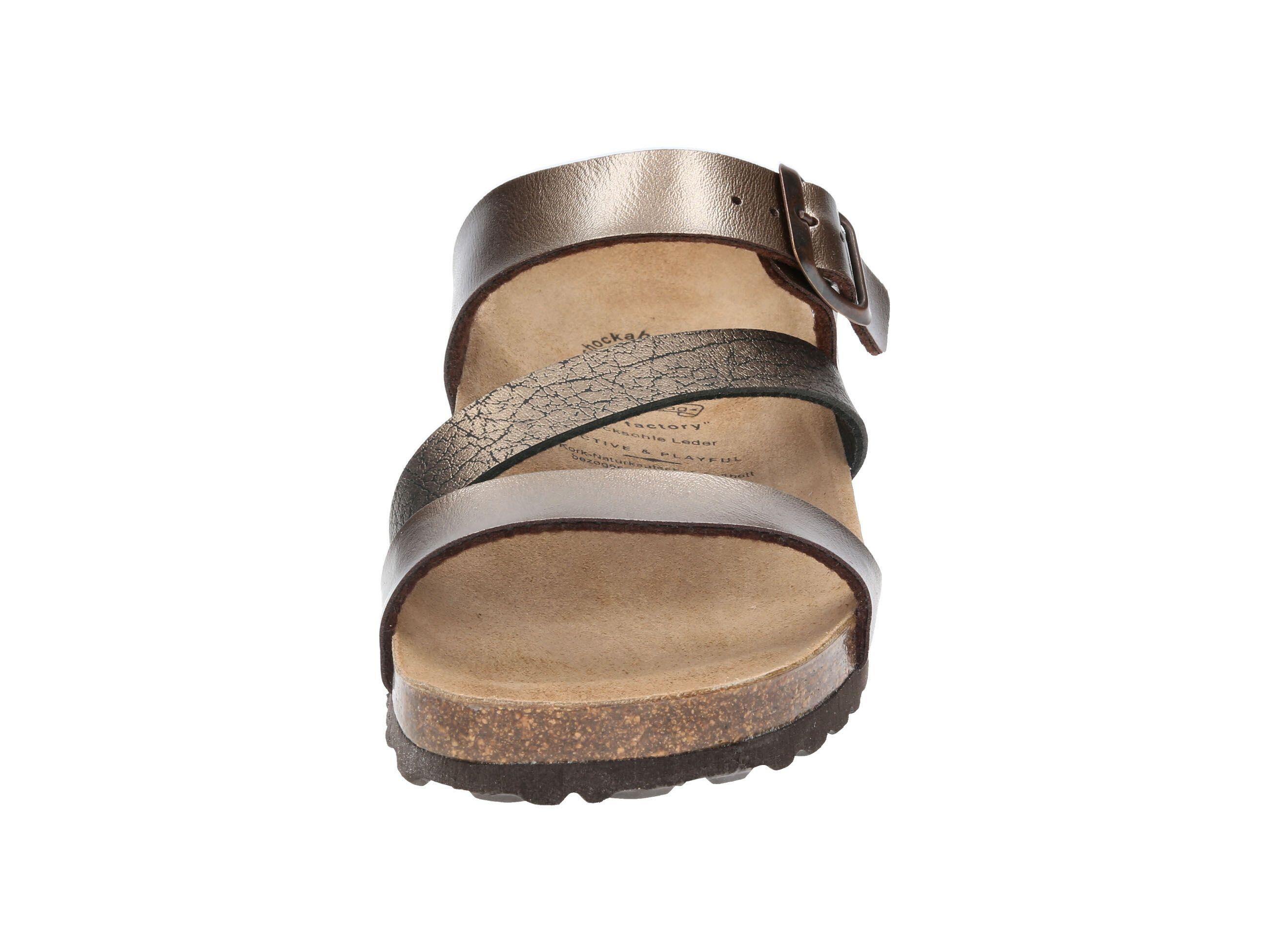Pantolette Damen Schnallen LICO Natural Glitter 3/6