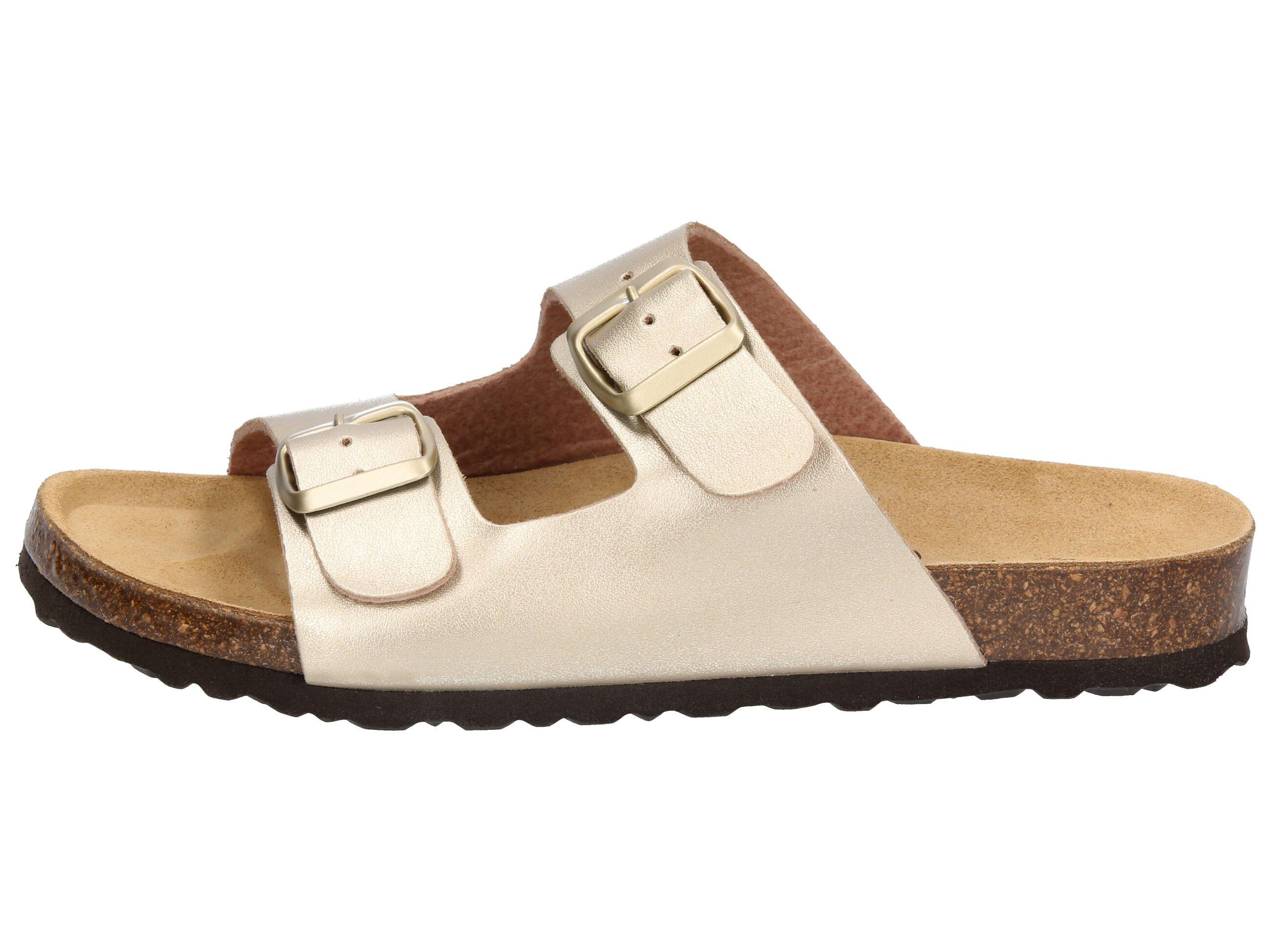 Pantolette Damen Schnallen LICO Bioline Platino 2/6